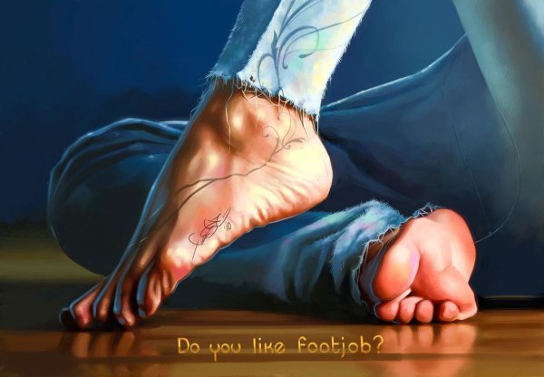 Нога человека арт