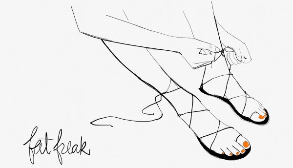 Фут фетиш арт карандашом