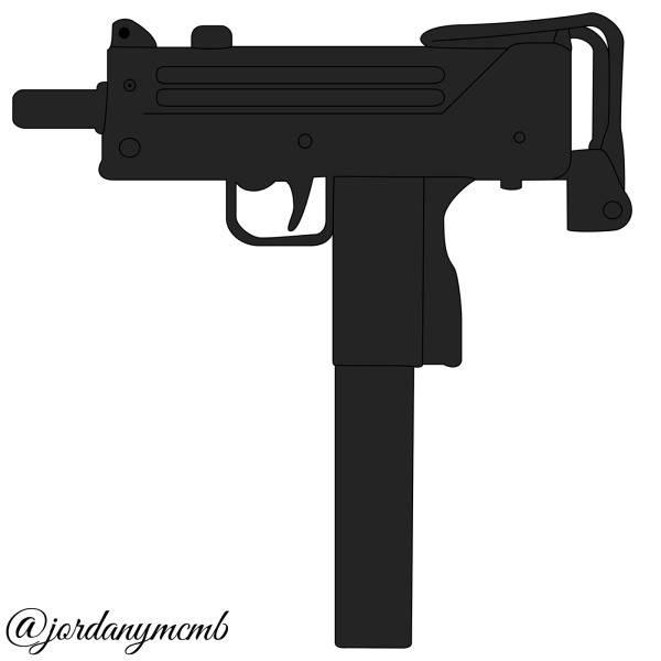 Uzi пистолет-пулемёт тату