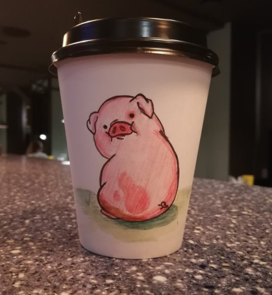 Разрисованные стаканчики для кофе