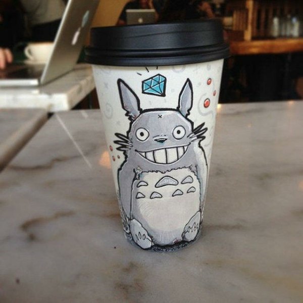 Разрисованные стаканчики для кофе