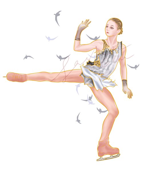 Александра Трусова рисунок