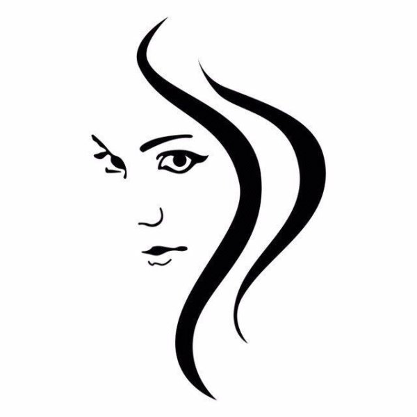 Очертания женского лица