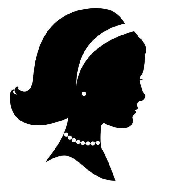 Силуэт женщины портрет