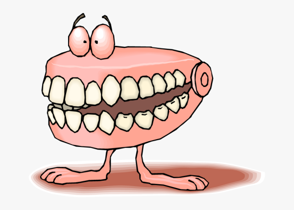 Смешная вставная челюсть