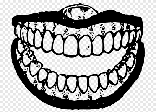 Челюсть раскраска