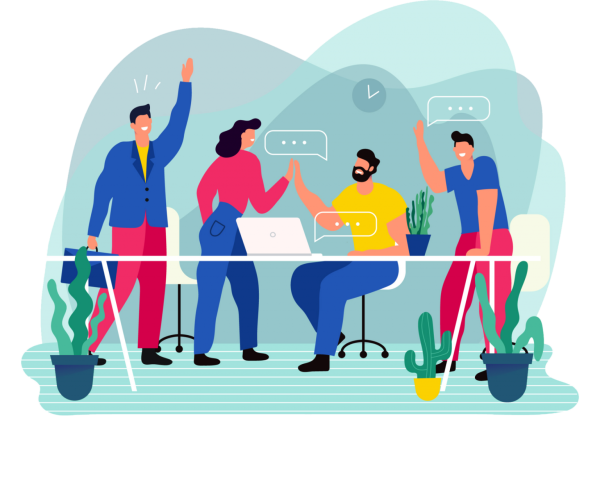 Компания иллюстрация