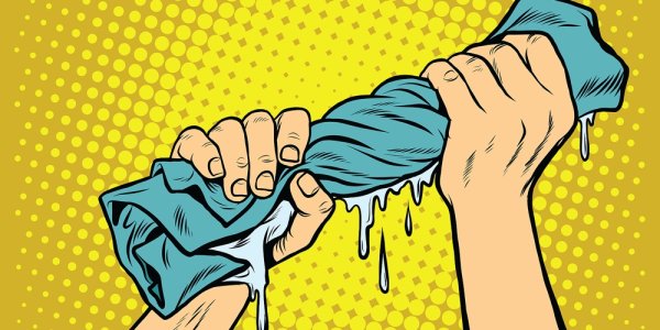 Выжимать тряпку