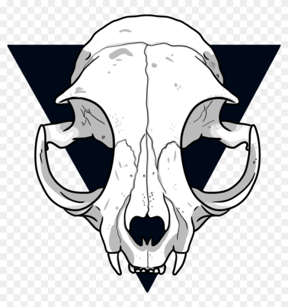 Стилизованный череп кошки