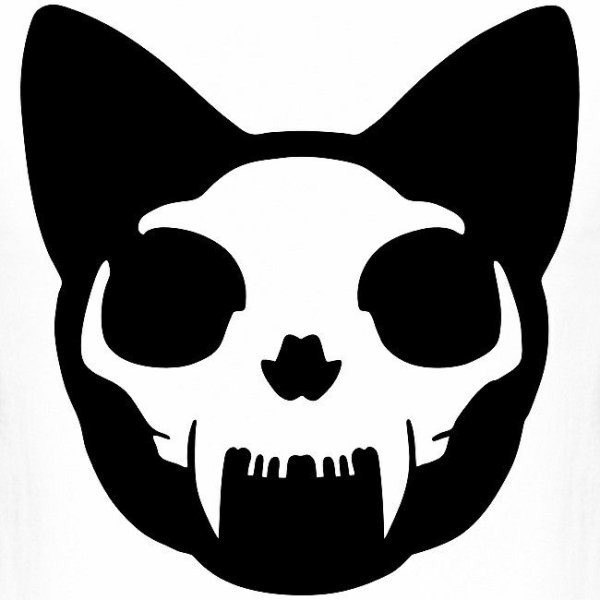 Стилизованный череп кошки