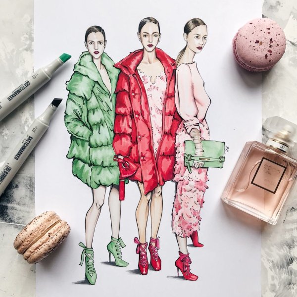 Иллюстрации в стиле фэшн