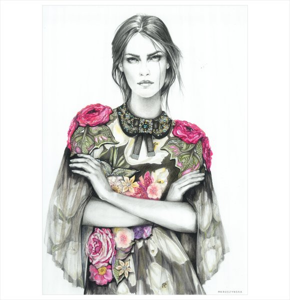 Меган Хесс иллюстрации Луис вьютон