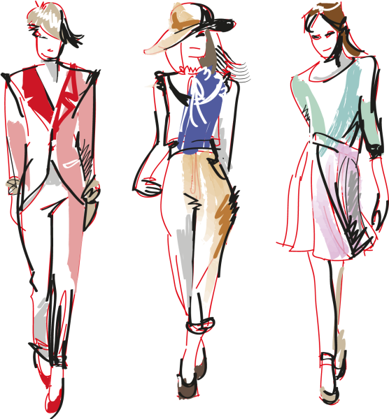 Фэшн эскизы