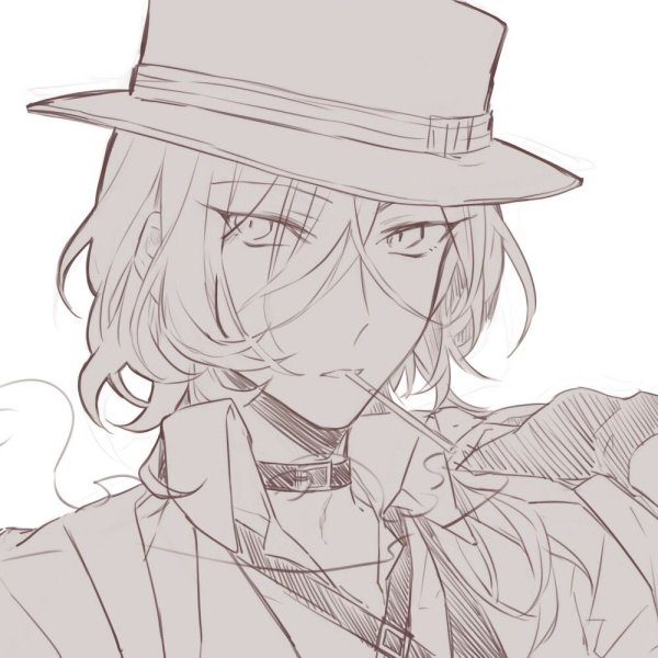 Чуя Накахара белый