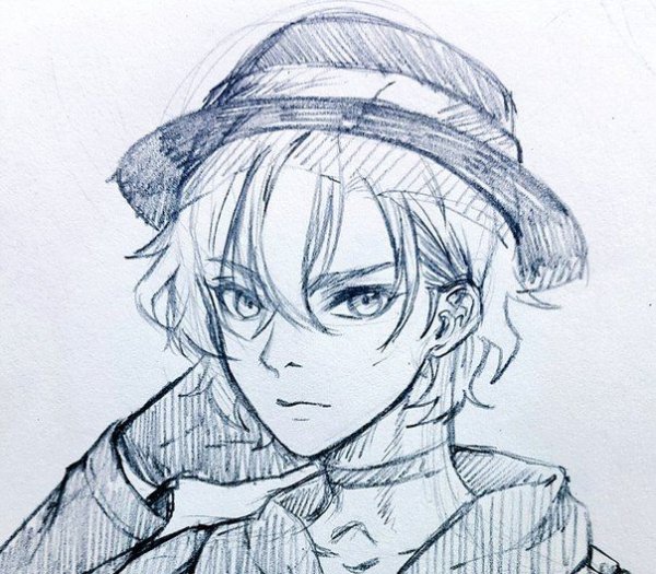 Чуя Накахара Великий из бродячих псов Чиби