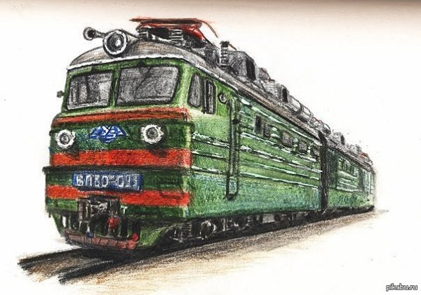 Электровоз вл80с рисунок