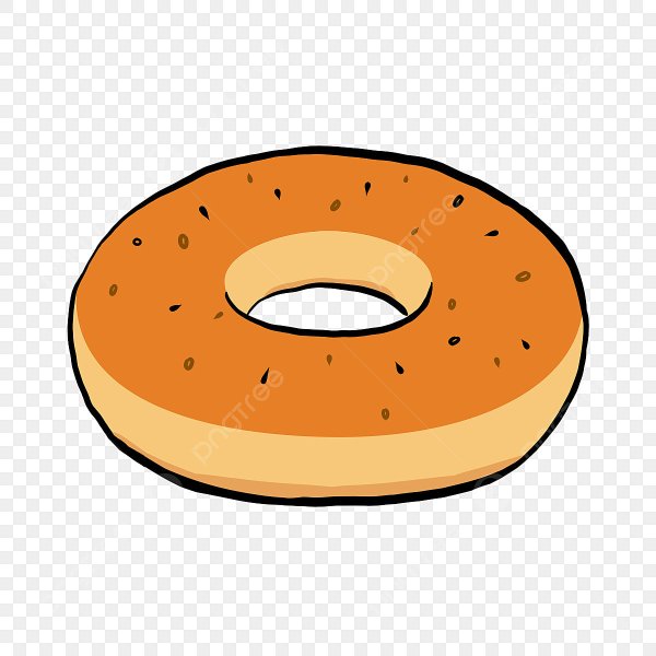 Бублик раскраска