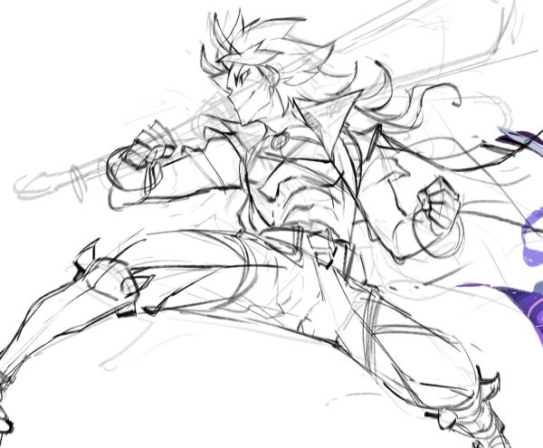 Раскраска Аратаки Итто Геншин