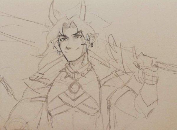 Итто скетч Геншин