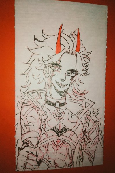 Итто Геншин рисунок