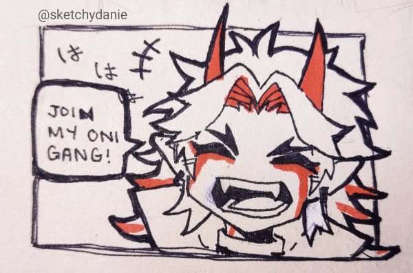 Аратаки Итто рисунок