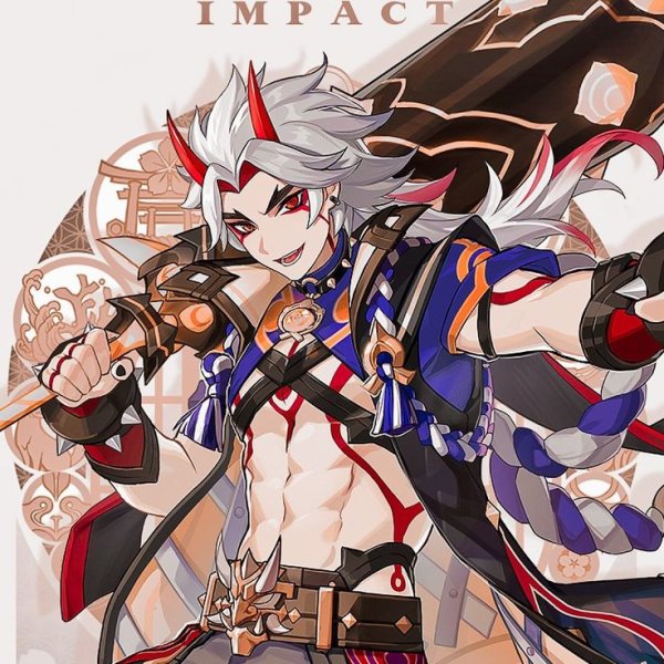 Аратаки Итто и горо Геншин