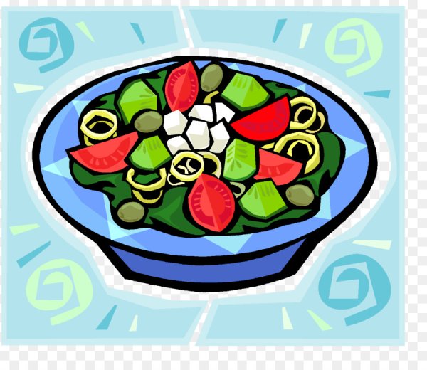 Нарисовать винегрет в тарелке