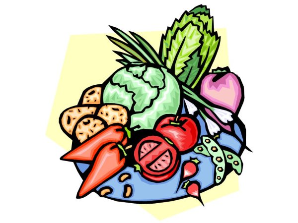 Полезная еда иллюстрация