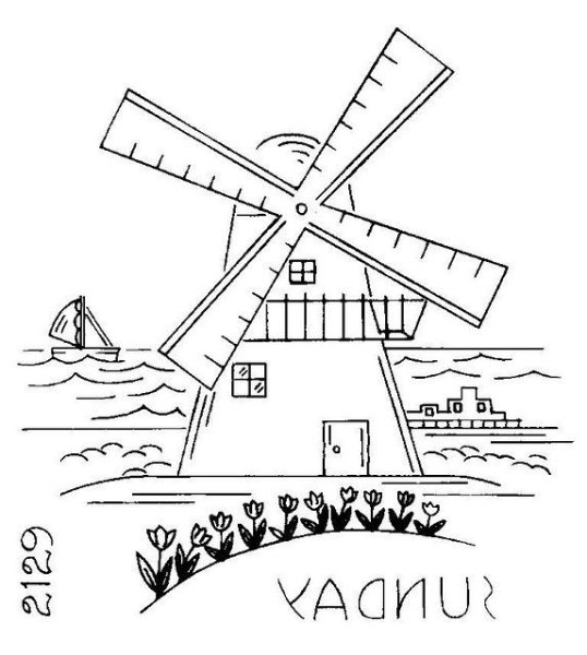 Мельница карандашом