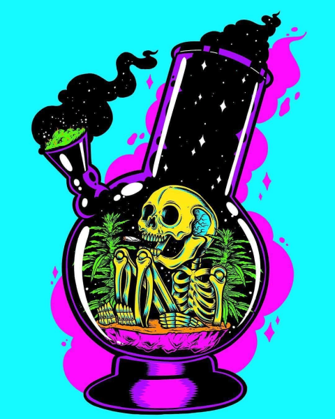 Инопланетянин с бонгом