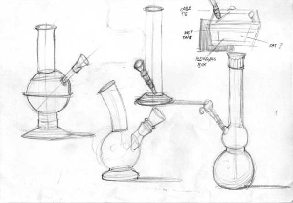 Бонг чертеж