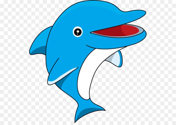 Дельфины мультяшные