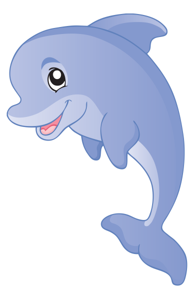 Дельфин мультяшный