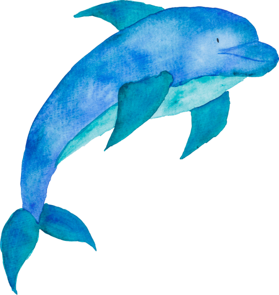 Эмблема дельфинчики для детей