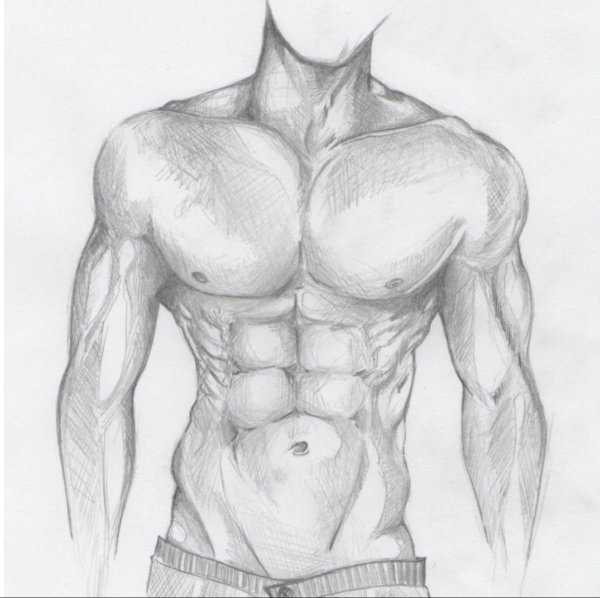 Накачанные мужчины для рисования