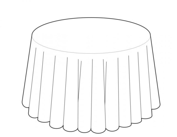 Стол со скатертью раскраска для детей