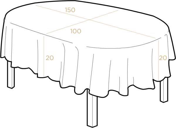Размер скатерти на стол