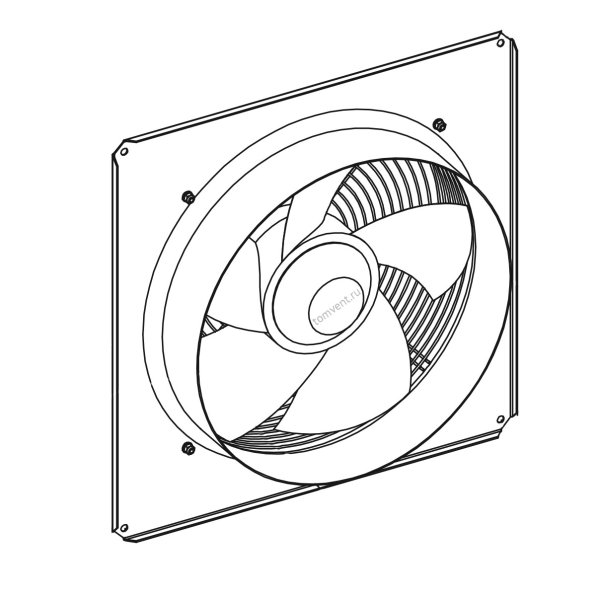 Осевой вентилятор для тепловентилятора