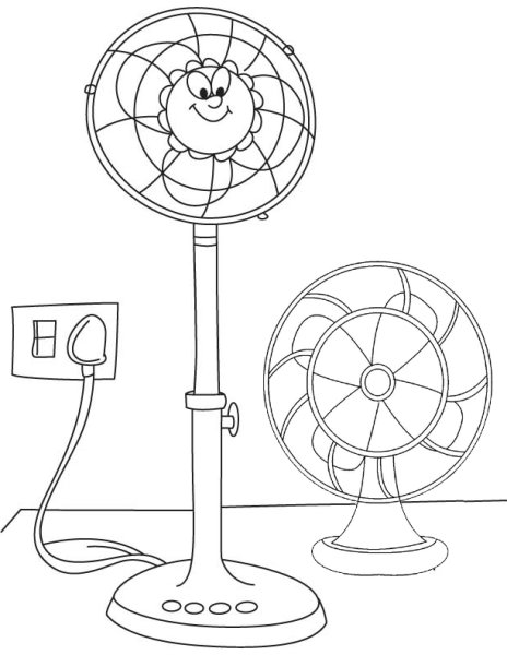 Вентилятор раскраска