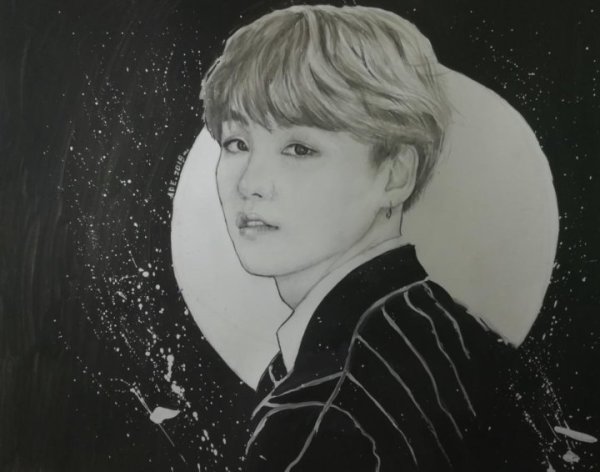 Портрет Юнги из БТС