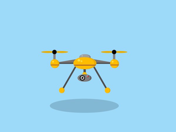 Квадрокоптер схематично