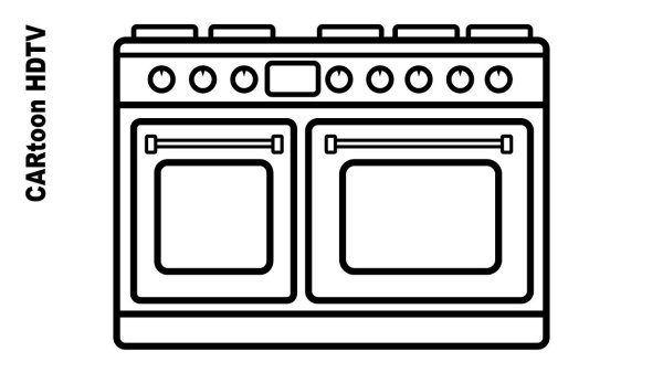 Духовка раскраска