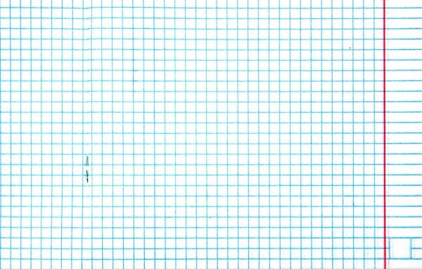 Тетрадный лист в клетку