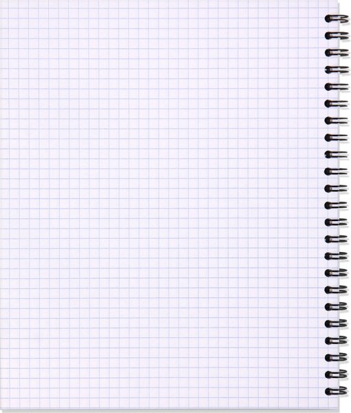 Лист тетради в клеточку