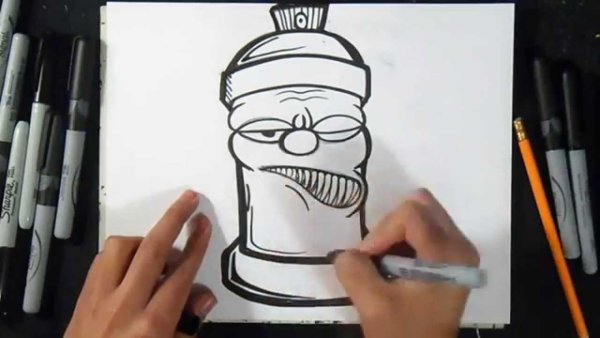 Маркер баллончик рисунок