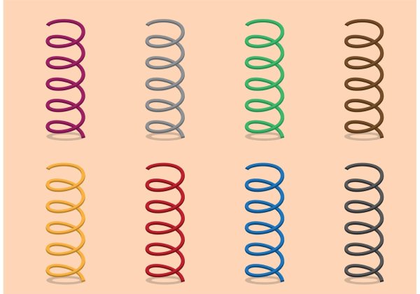 Пружина нарисованная