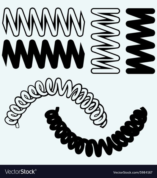 Пружина нарисованная