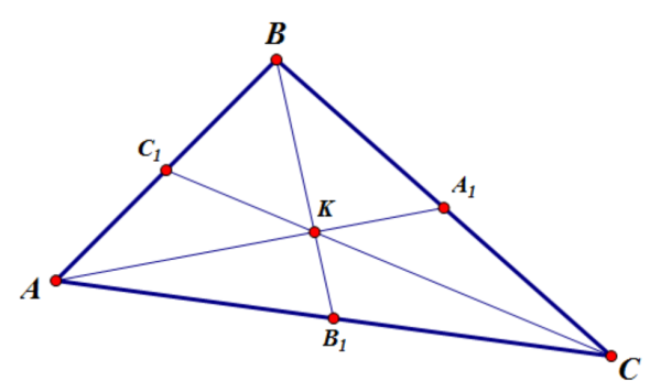 Медиана треугольника чертеж