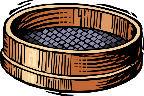 Сито на прозрачном фоне