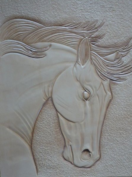 Конь тиснение по фольге